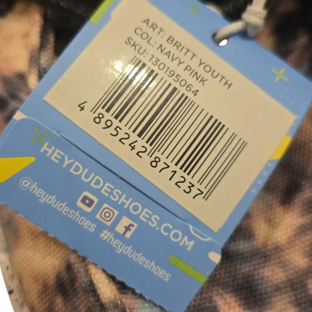 ✨ NWT Hey Dude Kids Britt Tie-Dye Faux Fur Loafers size US Youth 3 L4✨